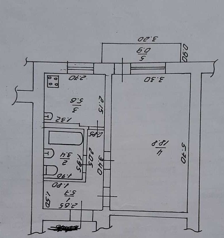 1-к. квартира 35 кв.м, 5/5