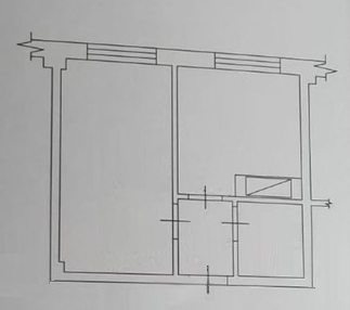 1-к. квартира 26 кв.м, 1/5