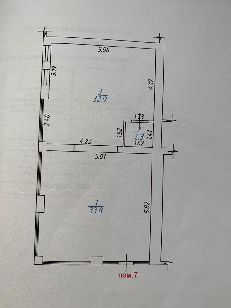 Помещение свободного назначения 69 кв.м