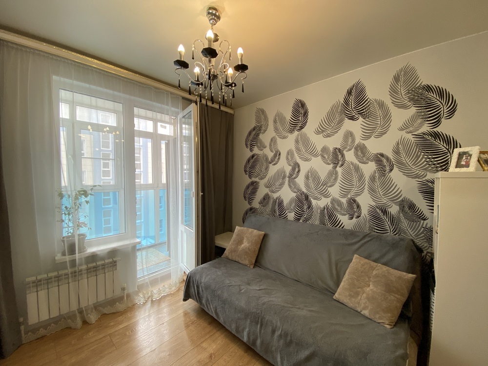 1-к. квартира 37 кв.м, 4/5
