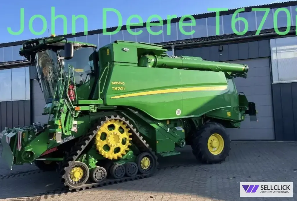 John Deere T670i, 2022 / 2023 г.в., гусеничный, 7.60 м, 515/243 м/ч