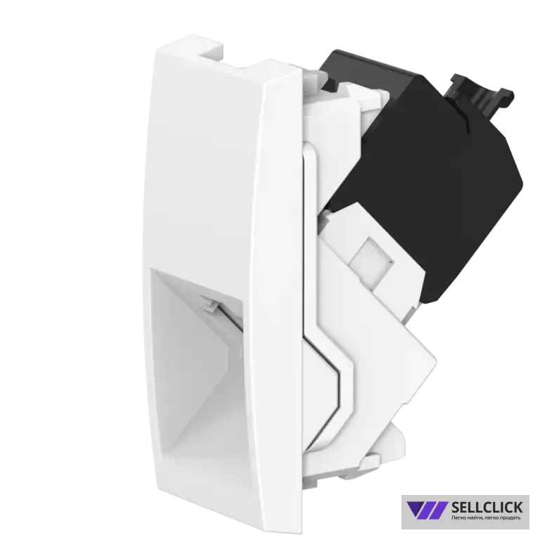 Розетка CADUCEUS ALING MODE компьютерная, с модулем Keystone RJ45 8P8C cat.5e, FTP, модульная, для скрытой проводки, механизм