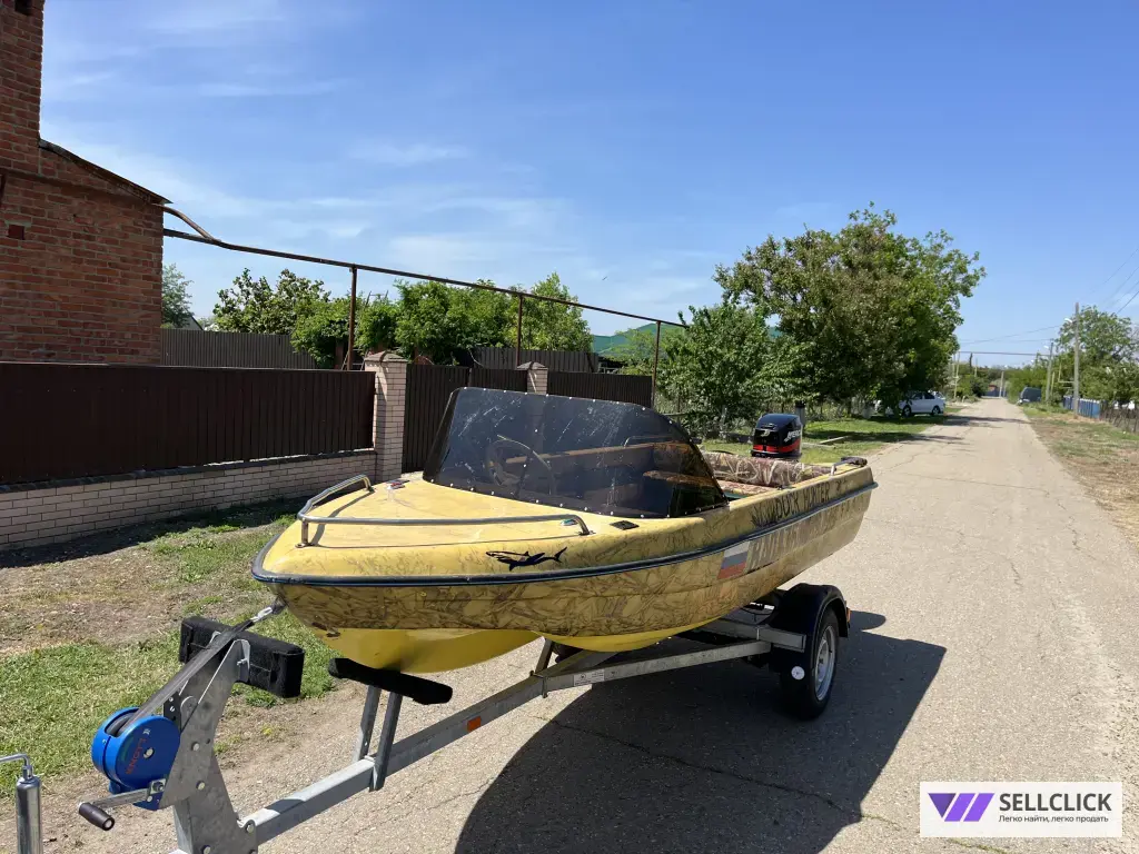 Касатка 410+ мотор Меркурий25+ прицеп