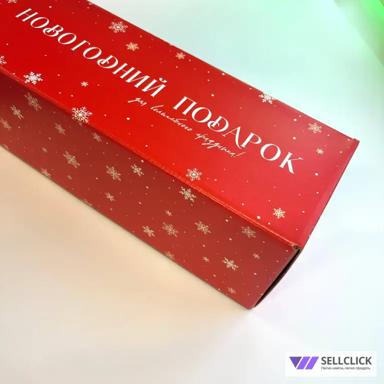 Новогодний набор с чаем и медом сладкий