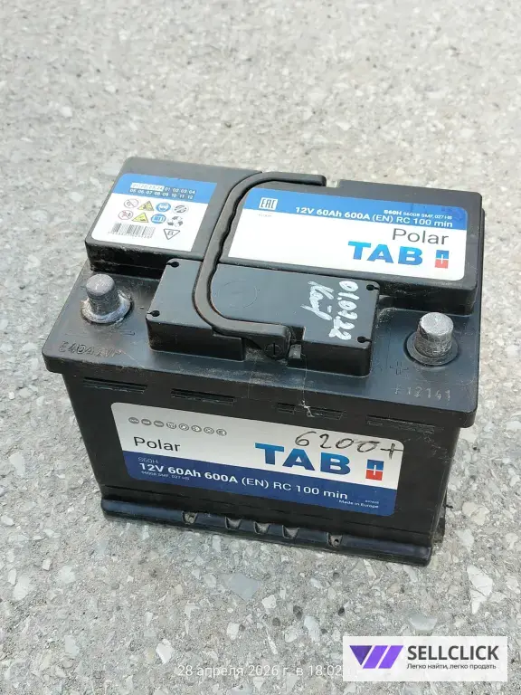 Аккумулятор 60Ah 600 A