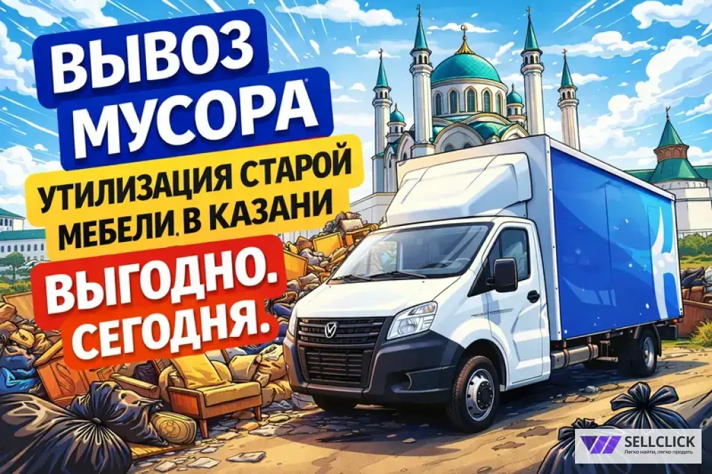 вывоз мусора из балкона квартиры на утилизацию в казани