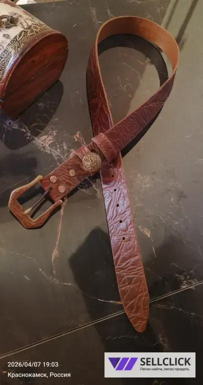 Ремень женский кожаный