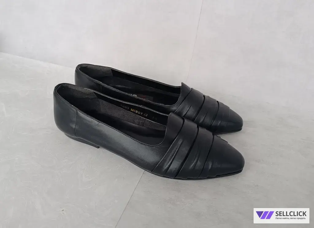 Балетки женские винтажные натуральная кожа Новые