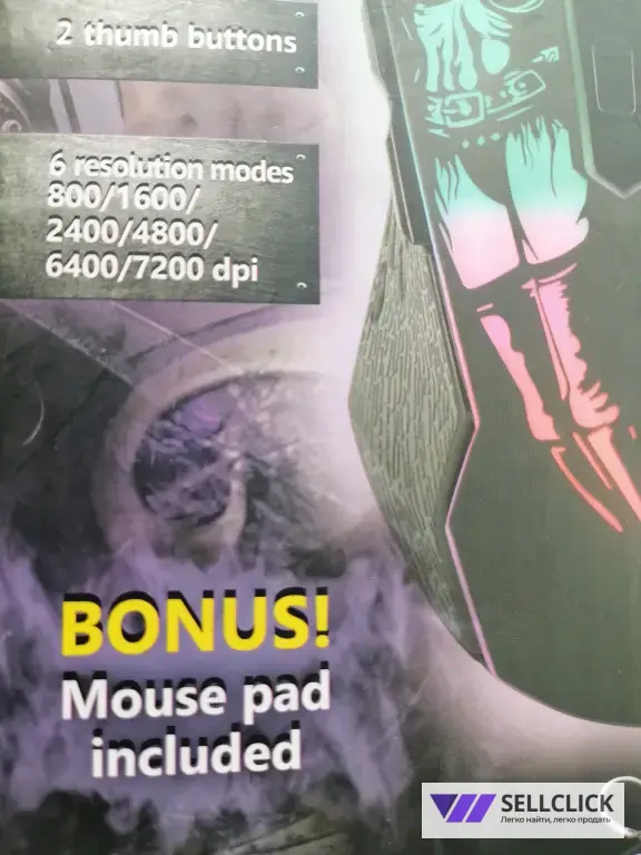 Мышь+коврик проводная Defender Sin'Sister GM-933