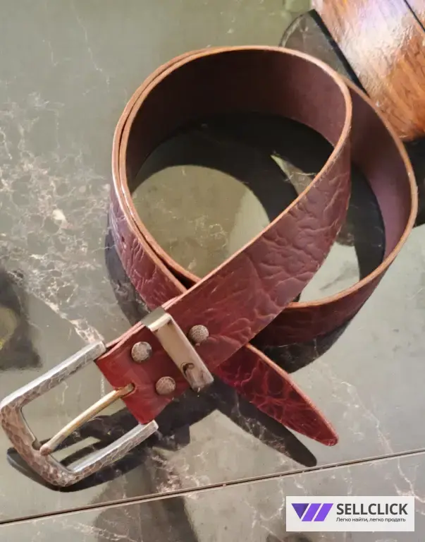 Ремень мужской кожаный