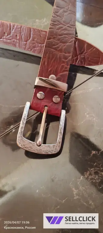 Ремень мужской кожаный