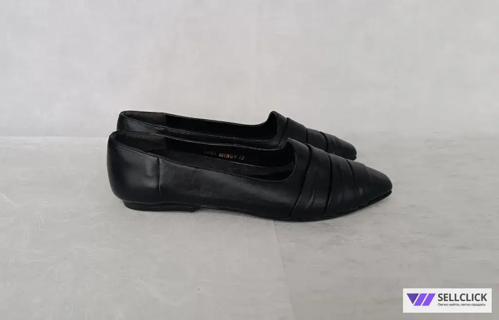 Балетки женские винтажные натуральная кожа Новые