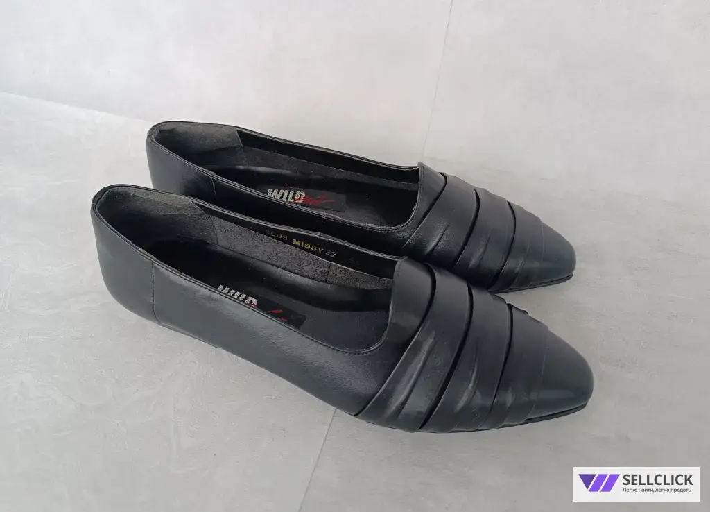 Балетки женские винтажные натуральная кожа Новые