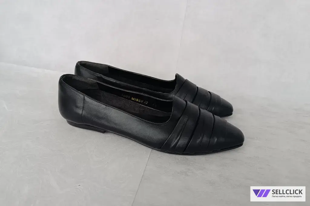 Балетки женские винтажные натуральная кожа Новые