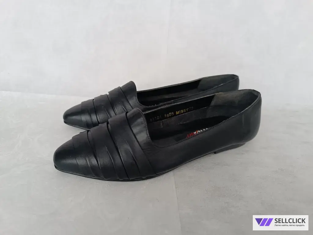 Балетки женские винтажные натуральная кожа Новые