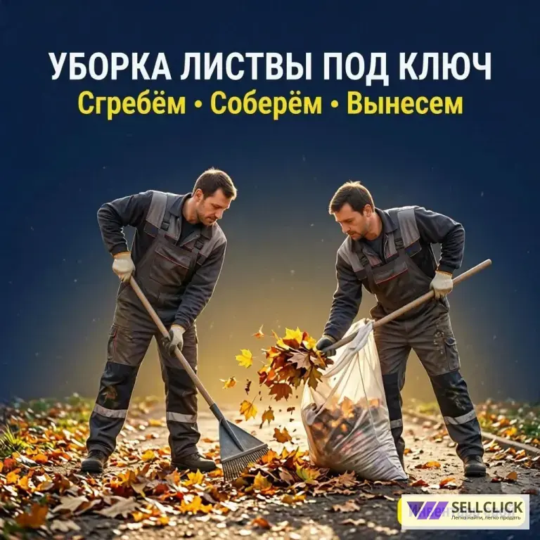 ❄️ 🍂 Уборка территории, снега и листвы в Москве и МО — выезд в день заявки! 🚀