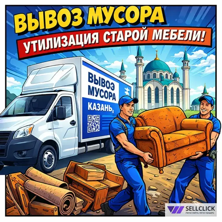 вывоз мусора казань газель