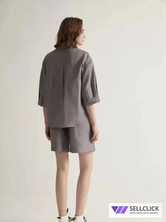 Костюм Brunello Cucinelli льняной с шортами 46-48