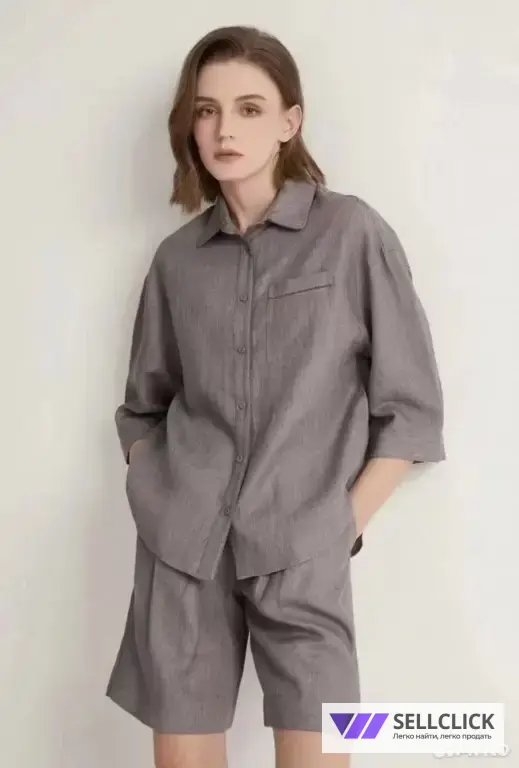 Костюм Brunello Cucinelli льняной с шортами 46-48