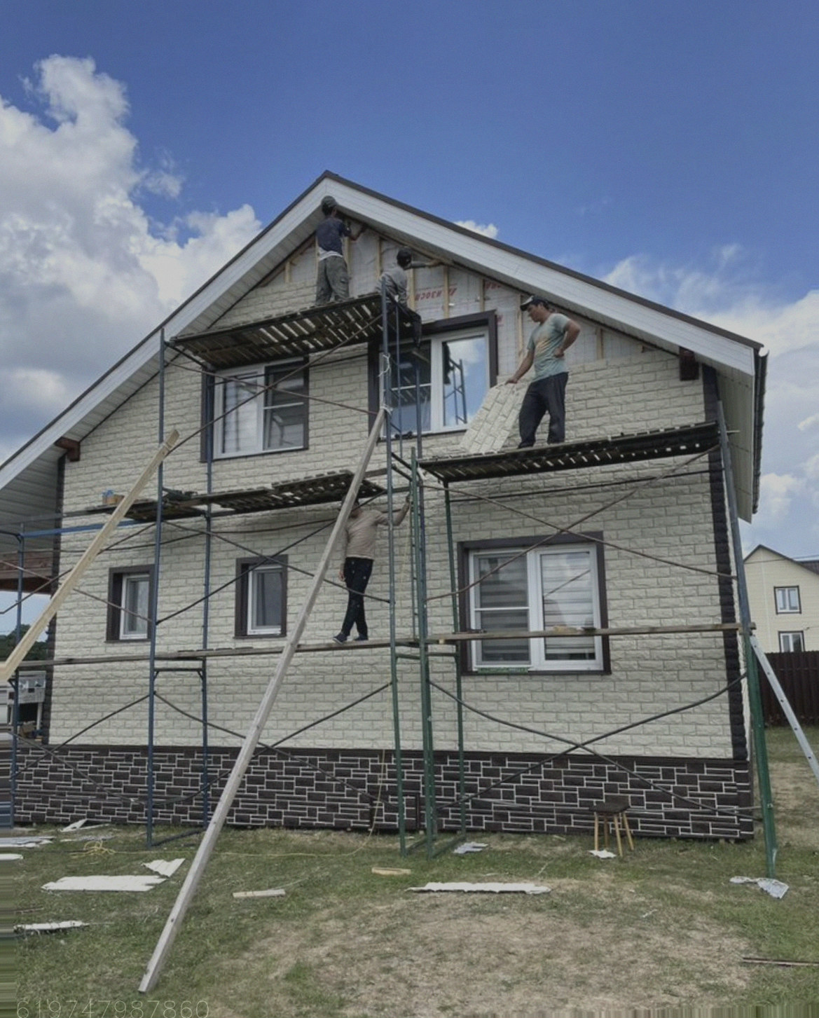 Фасадные работы монтаж сайдинга фасадных панелей Арт.:1670148406