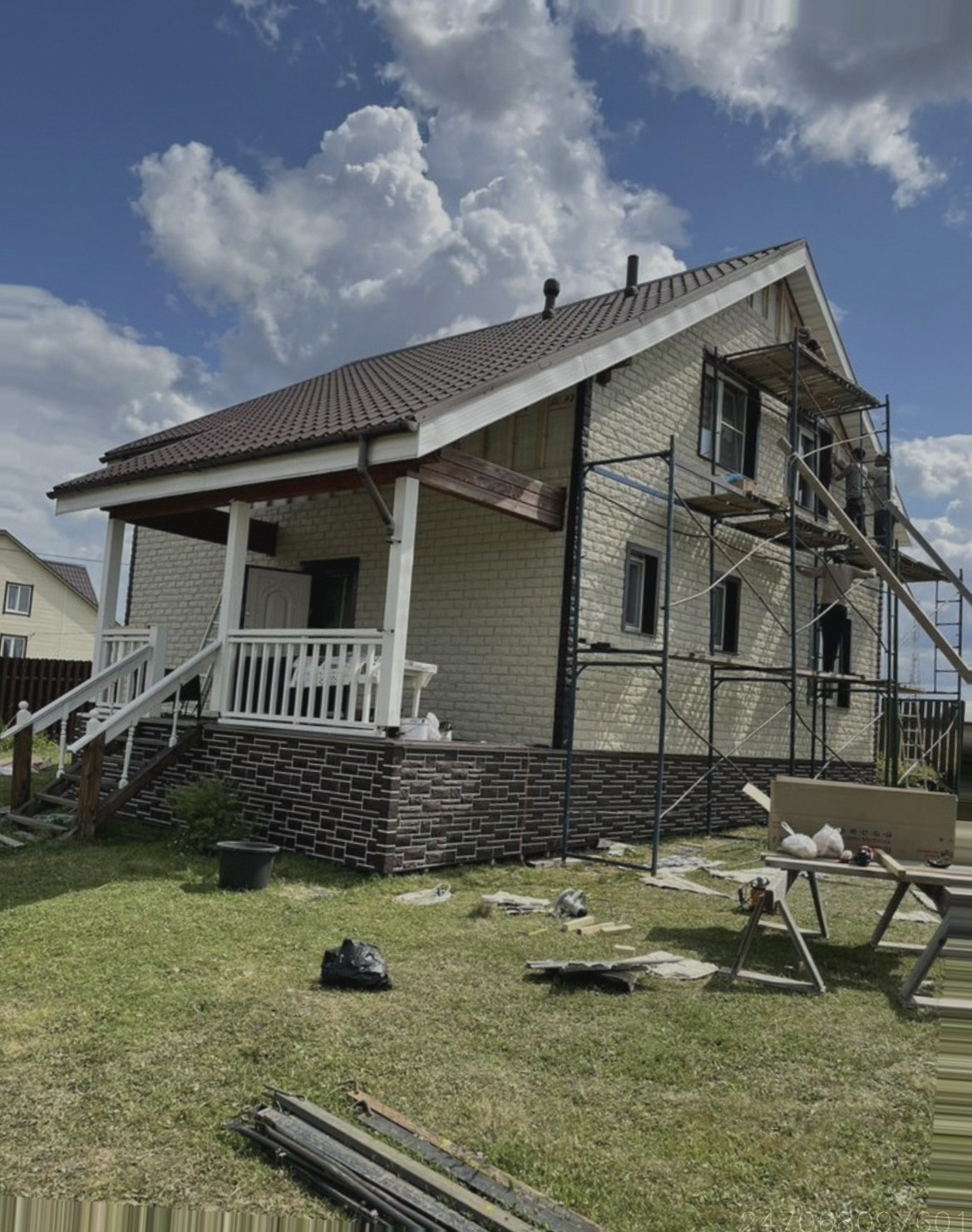 Фасадные работы монтаж сайдинга фасадных панелей Арт.:5272337844