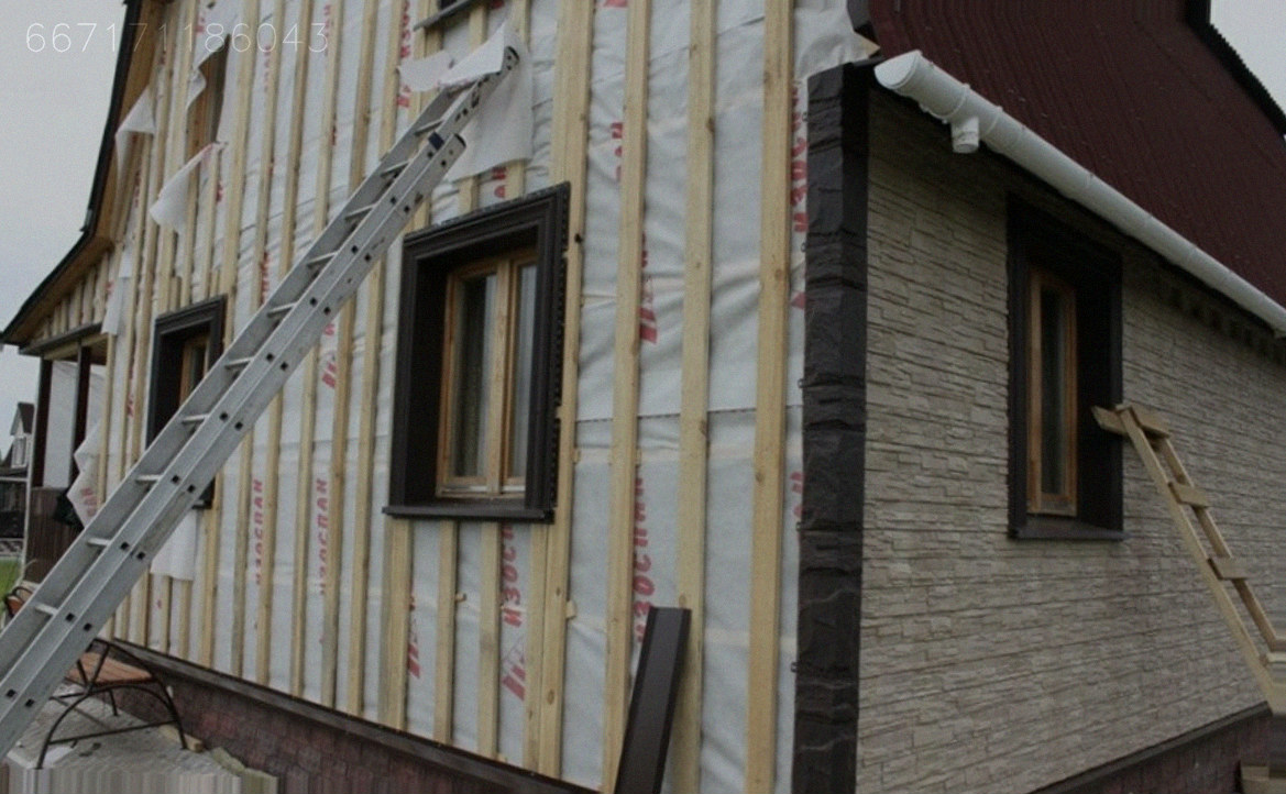 Фасадные работы монтаж сайдинга фасадных панелей Арт.:1054017165