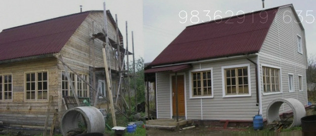 Реконструкция и ремонт деревянных домов, дач бань