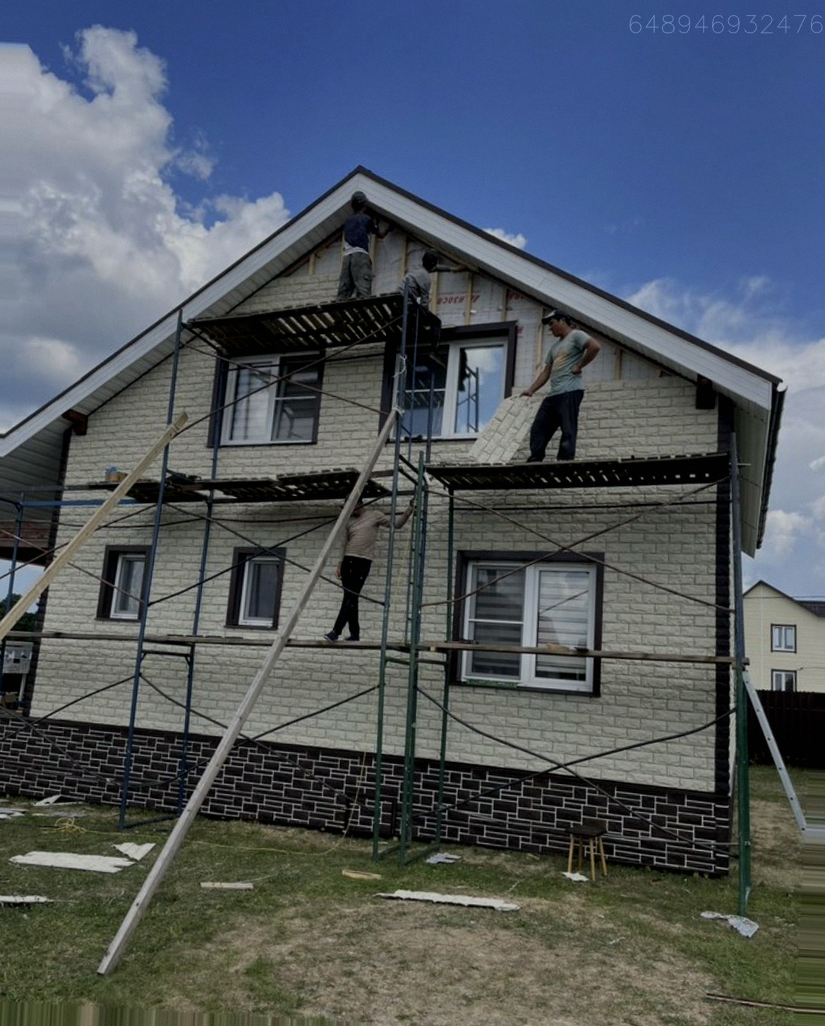 Фасадные работы монтаж сайдинга фасадных панелей Арт.:5358999882