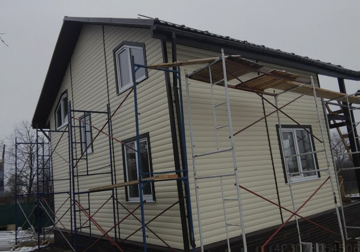 Фасадные работы монтаж сайдинга фасадных панелей Арт.:3861829854