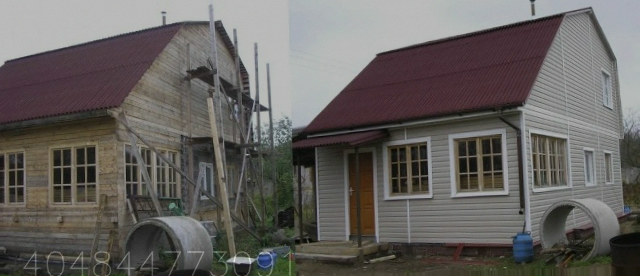 Реконструкция и ремонт деревянных домов, дач бань