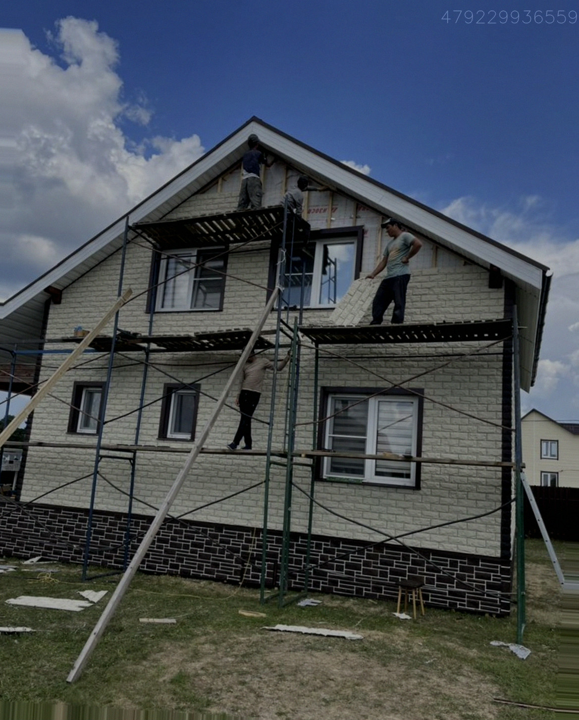 Фасадные работы монтаж сайдинга фасадных панелей Арт.:3747552753