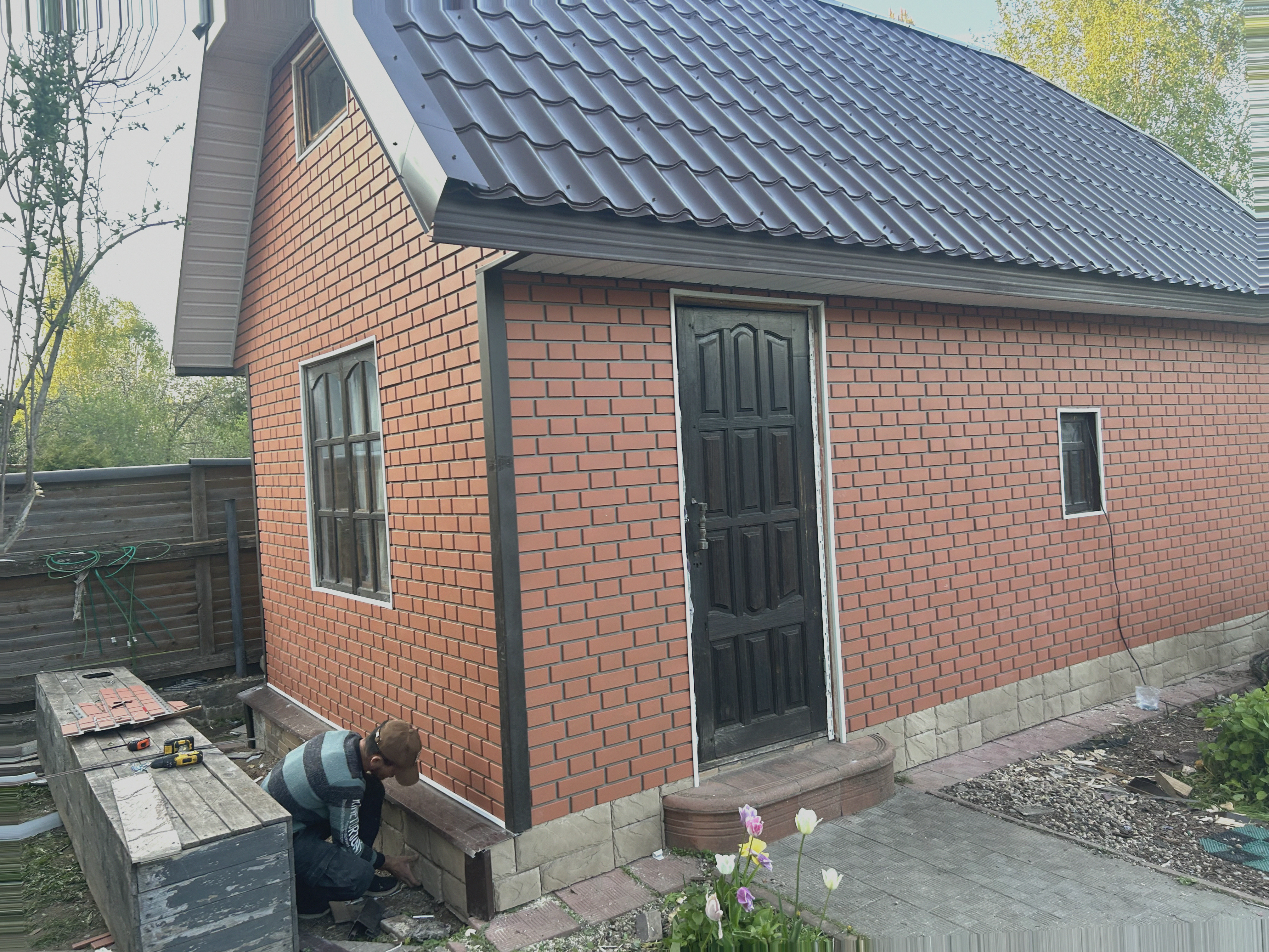 Фасадные работы монтаж сайдинга фасадных панелей Арт.:1791062493