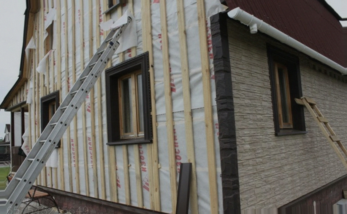 Фасадные работы монтаж сайдинга фасадных панелей Арт.:4046520683