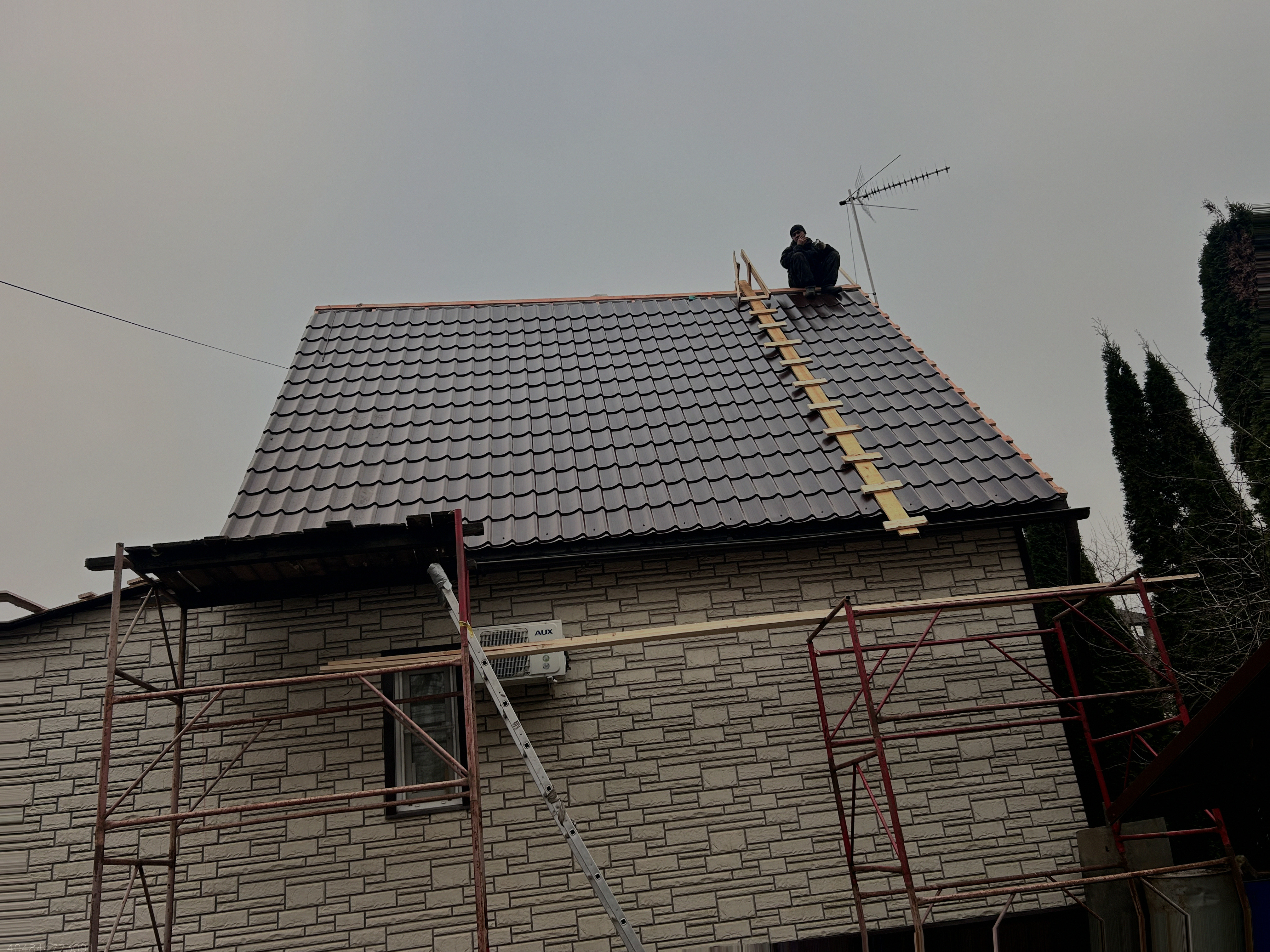 Фасадные работы монтаж сайдинга фасадных панелей Арт.:3839307462