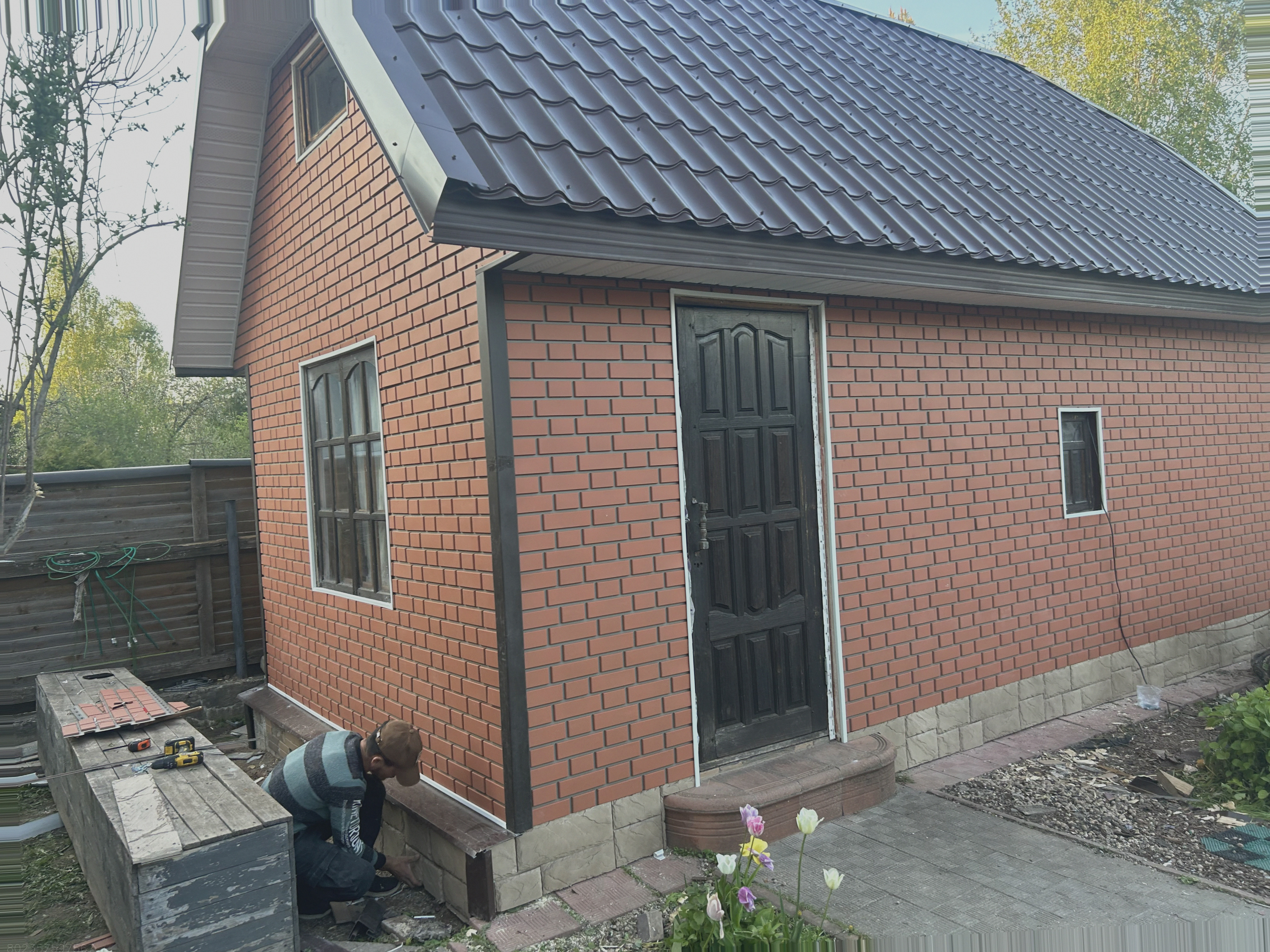 Фасадные работы монтаж сайдинга фасадных панелей Арт.:7409382025