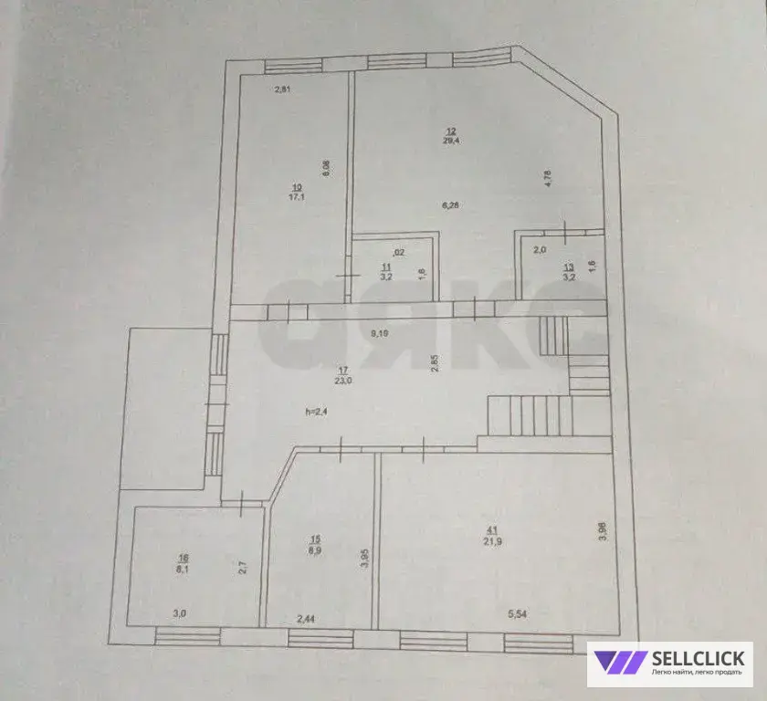 Продается двухэтажный дом в центральном районе