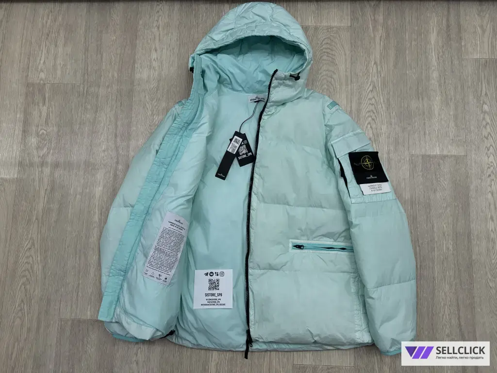 Пуховик Stone Island Crinkle Reps R-NY XL XXL Оригинал