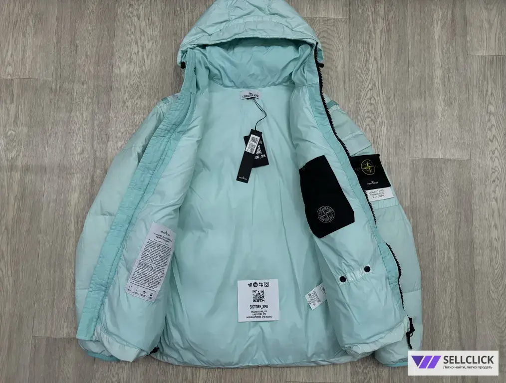 Пуховик Stone Island Crinkle Reps R-NY XL XXL Оригинал