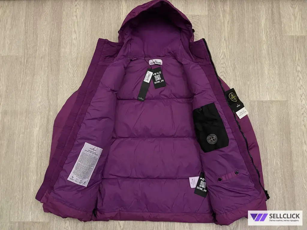 Зимний Пуховик Stone Island Crinkle Reps M Оригинал