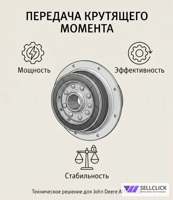Продам шлицевое соединение (демпфер) John Deere AH168456
