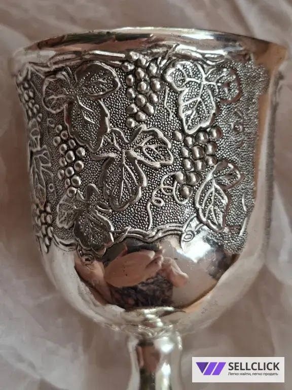 Набор посеребренных фужеров Rosenberg (6шт.), Германия.