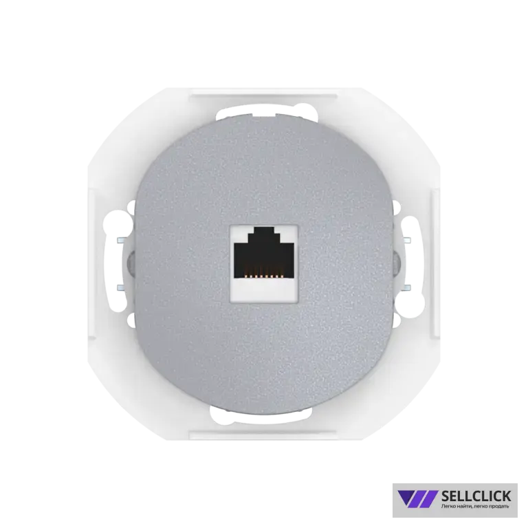 Механизм компьютерной розетки скрытой установки CADUCEUS ALING EON с модулем Keystone RJ45 8P8C, cat.6, UTP