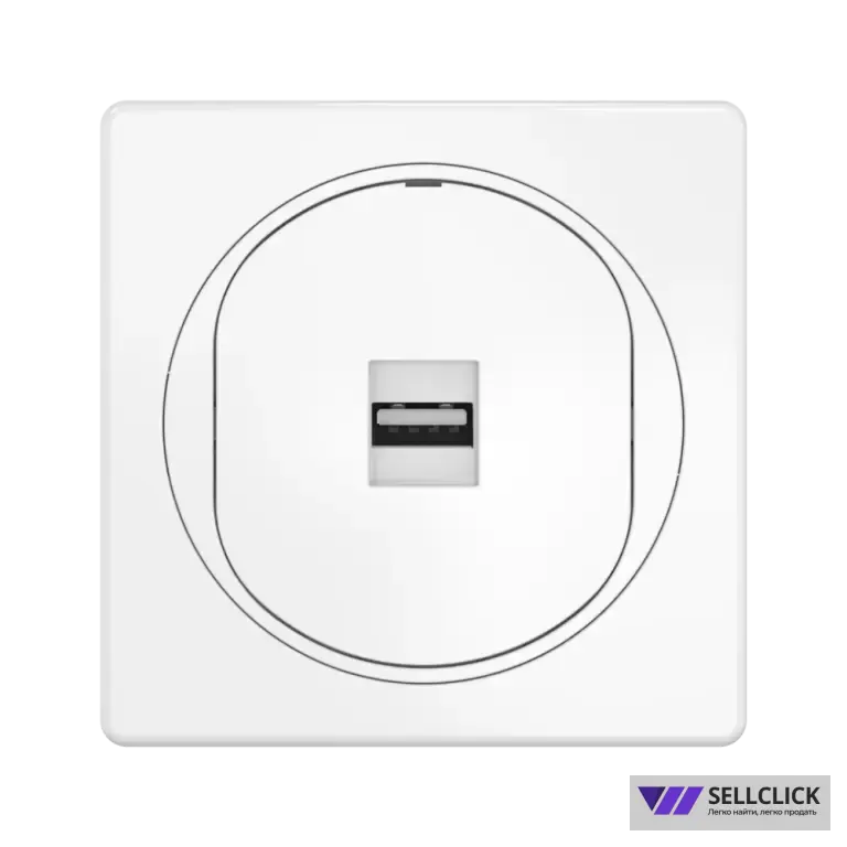 Розетка скрытой установки CADUCEUS ALING EON с модулем Keystone USB 2.0 тип A-A