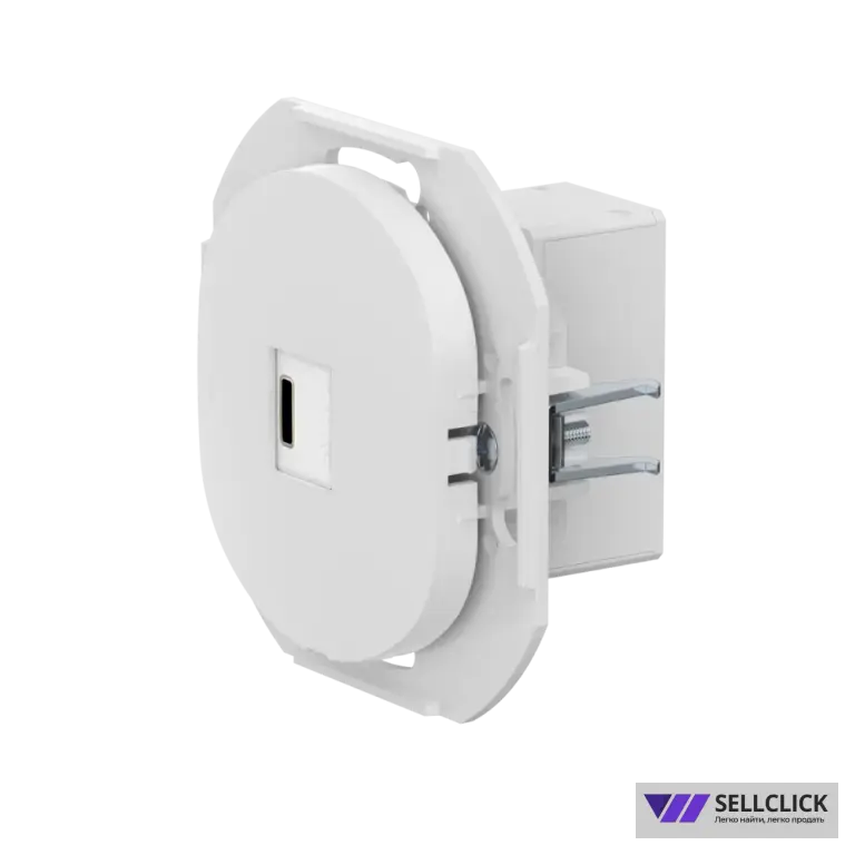 Розетка скрытой установки CADUCEUS ALING EON USB тип С для зарядки 1-го устройства, 3А, 5В=, 250В~, механизм