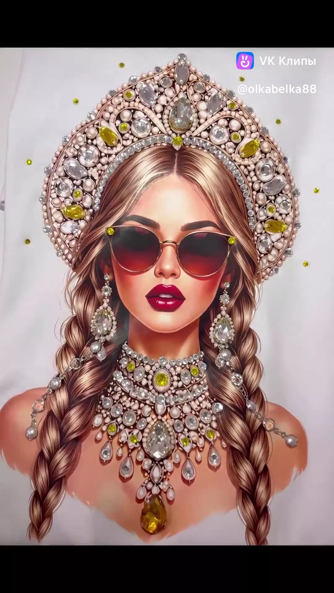 футболка «RussianGirl” Ручная работа