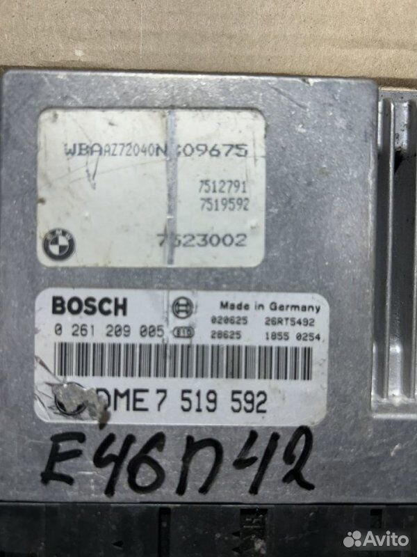 Блок управления двигателем BMW 3 E46 N42B20 2003
