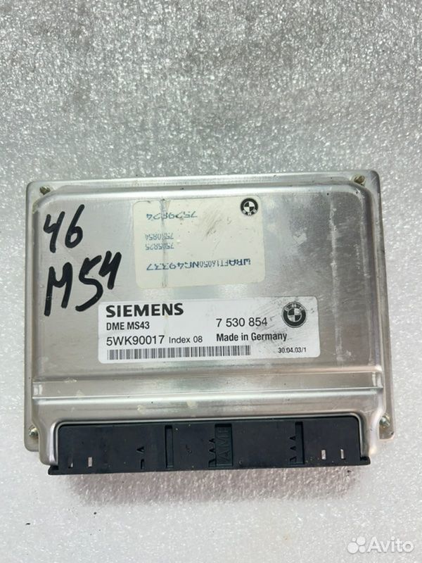 Блок управления двигателем BMW 3 E46 M54B25 2002