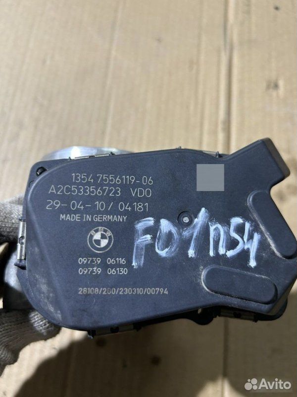 Дроссельная заслонка BMW 7 F01 N54B30 2010