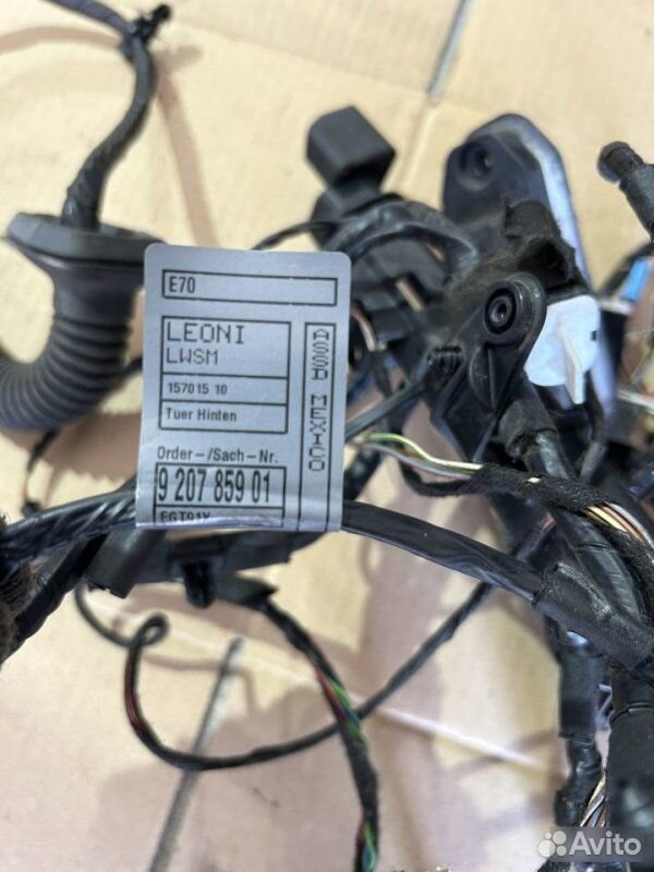 Проводка двери комфортный доступ BMW X5 E70 N52B30