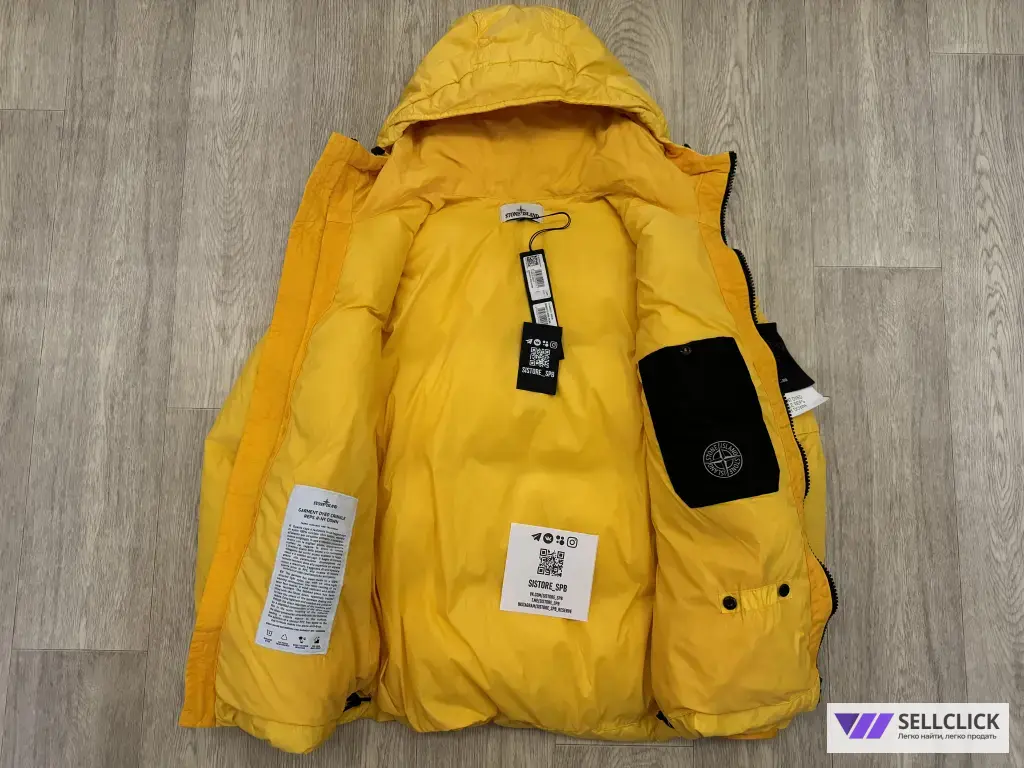 Зимний пуховик Stone Island Crinkle Reps R-NY S M Оригинал